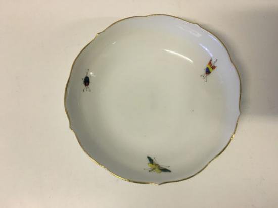 ０３７　マイセン meissen　デミタスカップ＆ソーサー(鳥と虫の絵柄)