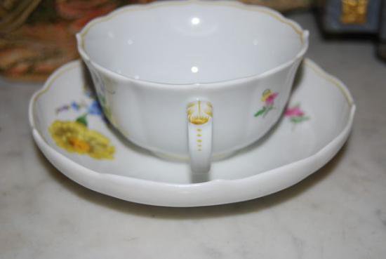 ０４２　マイセン meissen ２つ花のコーヒーカップ＆ソーサー