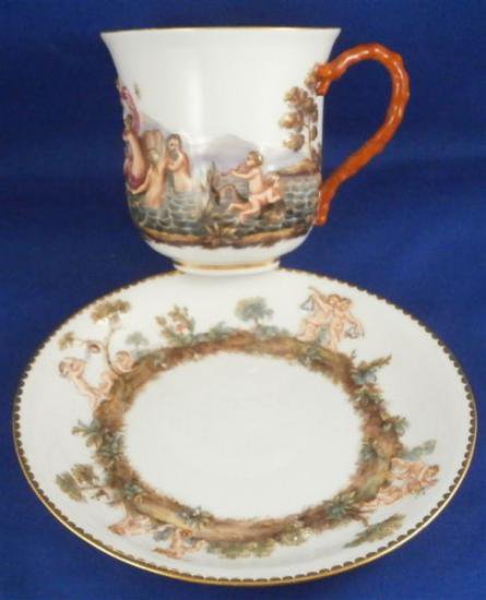 ０６７　マイセン meissen カポディモンテ　カップ＆ソーサー