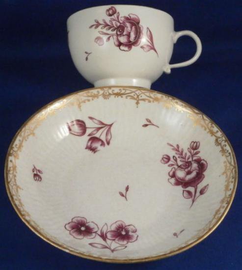 ０８５　マイセン ピンクローズ　カップ＆ソーサー