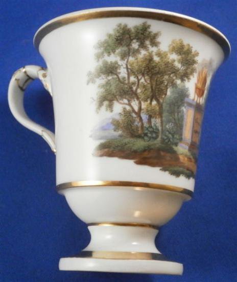 ０８６　マイセン meissen カップ＆ソーサー(ビーダーマイアー)19世紀の作品