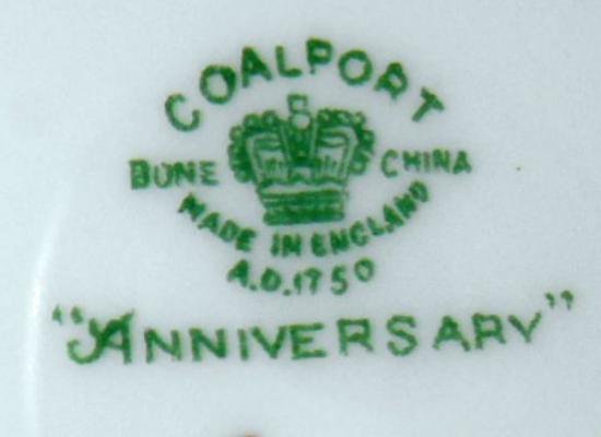 １０７　ボーンチャイナ　ANNIVERSARYパターンの蓋つきシュガーボウル