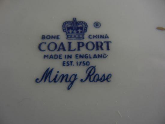 １０２　Ming Roseパターンのオーヴァル型サービスプレート