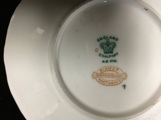 ０９２　コールポート　デミタスカップ＆ソーサー　バットウイング