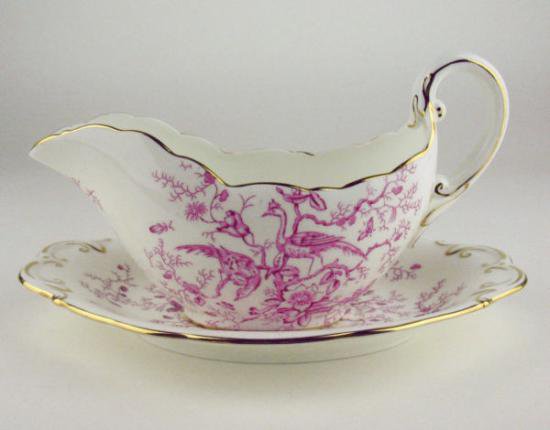 ０８９　CAIROパターンのグレイビーボートとトレイ