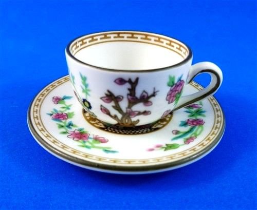 ０８８　Indian Treeパターンのティーカップアンドソーサーセット