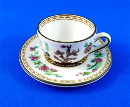 ０８８　Indian Treeパターンのティーカップアンドソーサーセット