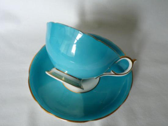 ００８　エインズレイ　果物の柄　カップ&ソーサー