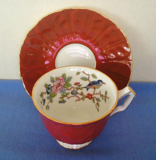 ０５２　エインズレイ　カップ&ソーサー　(青い鳥　2902番)