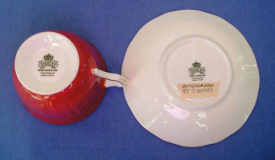 ０５２　エインズレイ　カップ&ソーサー　(青い鳥　2902番)