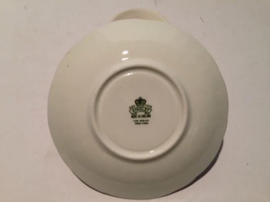 ０９９　エインズレイ　カップ＆ソーサー　フラワー（オレンジ＆ゴールド）