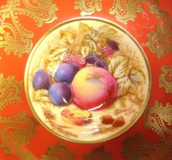 １０９　エンズレイ　カップ＆ソーサー　果樹園　（オレンジ）