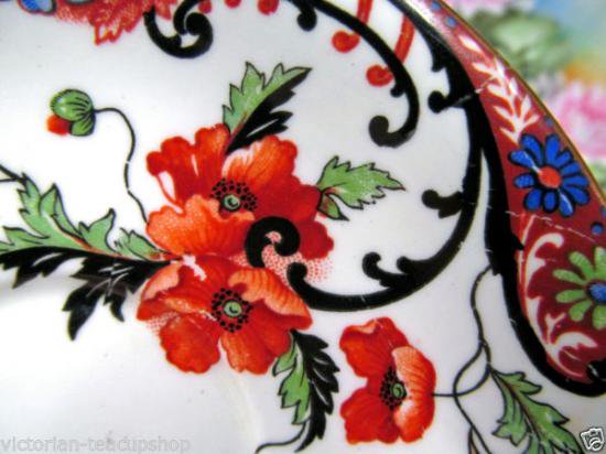 １１７　エインズレイ　カップ＆ソーサー　伊万里パターン　ポピー