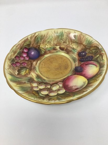 １２０　エインズレイ　カップ＆ソーサー　果樹園　オーチャードゴールド　1930年代製