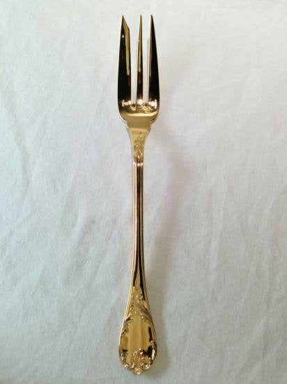 ０６４　クリストフル ゴールド マルリー Christofleフォーク25ｃｍ 24K