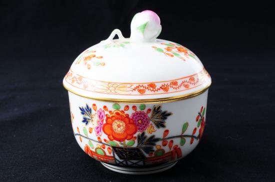 ０７０　マイセン シノワズリ 柿右衛門　御所車 多彩色　ポット３点セット