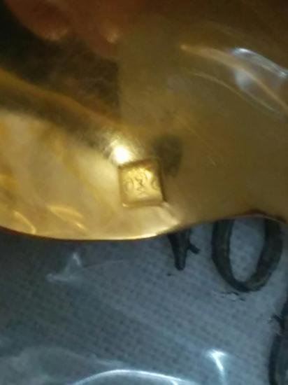 ０６６　クリストフル ゴールド パール スプーン ３本セットChristofle