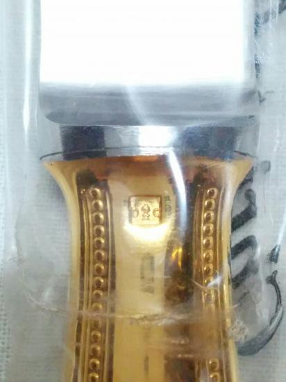 ０６７　クリストフル ゴールド パール ナイフ ３本セットChristofle