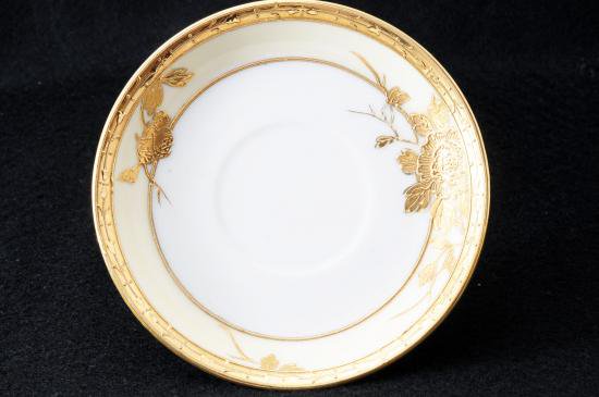 ００３　オールドノリタケ・金盛桜帯華装飾紋　キャビネットカップ