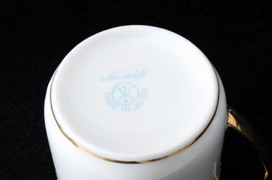 ００３　オールドノリタケ・金盛桜帯華装飾紋　キャビネットカップ