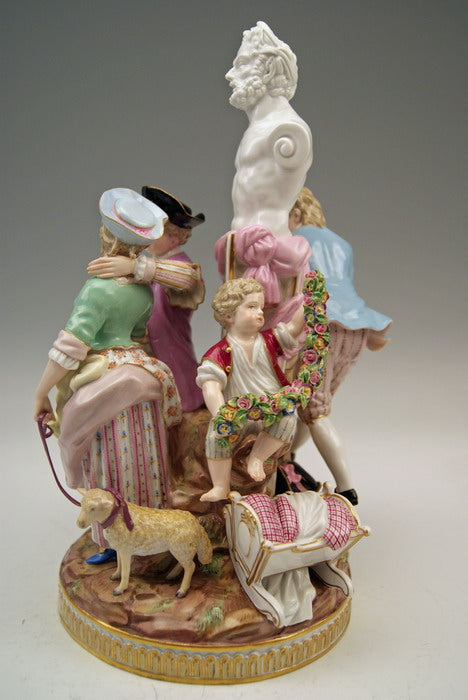 マイセン　結婚しようとするカップル　M.V.アシエ