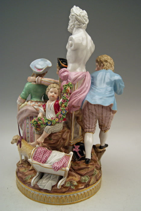 マイセン　結婚しようとするカップル　M.V.アシエ