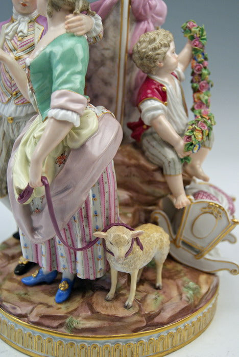 マイセン　結婚しようとするカップル　M.V.アシエ