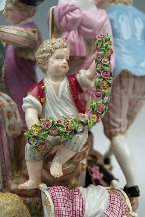 マイセン　結婚しようとするカップル　M.V.アシエ