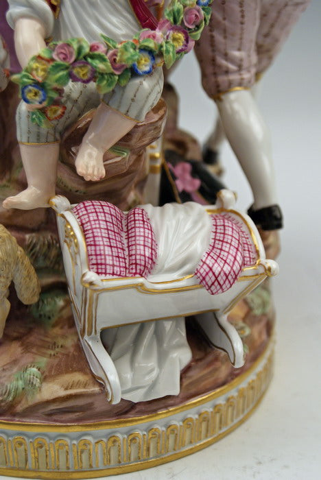 マイセン　結婚しようとするカップル　M.V.アシエ