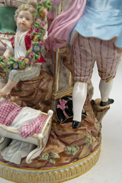 マイセン　結婚しようとするカップル　M.V.アシエ