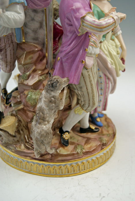 マイセン　結婚しようとするカップル　M.V.アシエ