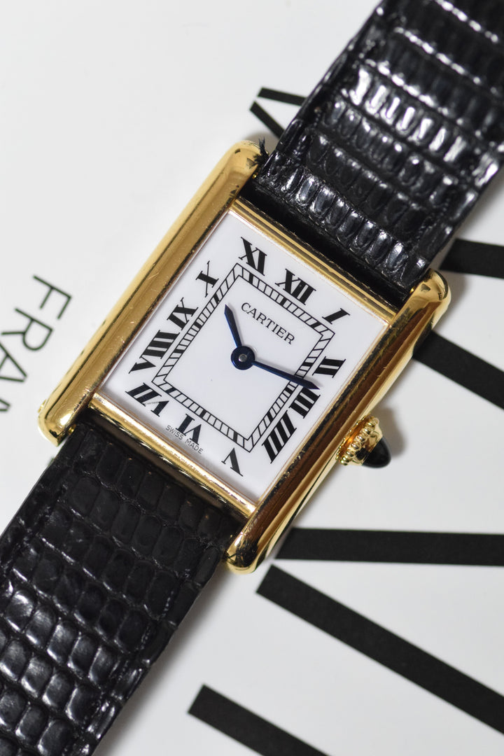 1970年代　タンクルイカルティエ　18Kゴールド　レディースSMサイズ