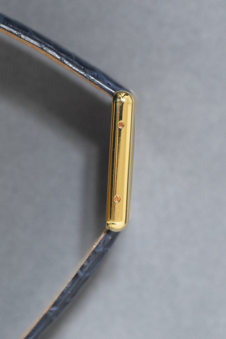 廃盤マスト ドゥ カルティエ タンク　ユニセックス ヴィンテージウォッチ 飛びアラビア LMサイズ 純銀に18Kヴェルメイユ