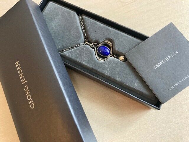 ジョージジェンセン(Georg Jensen)　シルバーペンダント　ラピスラズリ　2013年
