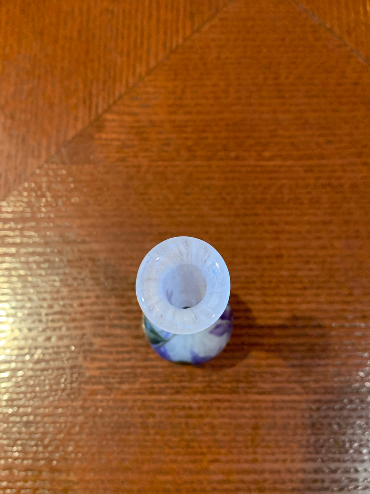 ドーム兄弟（ドームナンシー）スミレの花の鶴首型花瓶