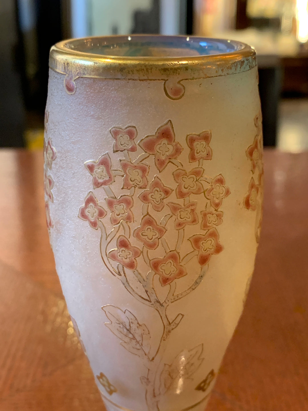 ドーム兄弟（ドームナンシー）プロイセン国王のワシの紋章と花々が描かれた花瓶