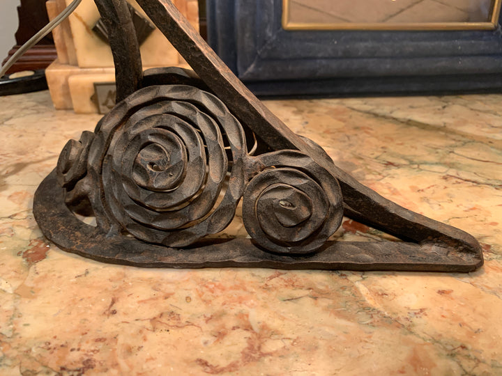 ドーム兄弟（ドームナンシー）アールデコ様式花紋テーブルランプ