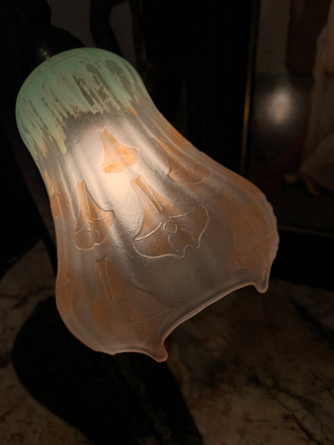 ドーム兄弟（ドームナンシー）アールデコ様式花紋テーブルランプ