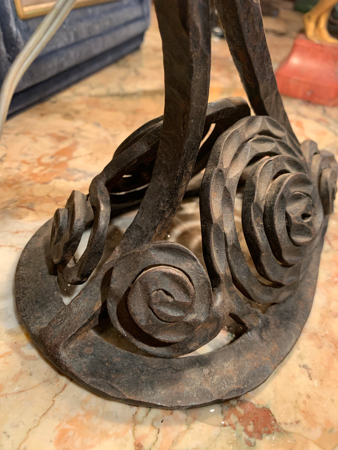 ドーム兄弟（ドームナンシー）アールデコ様式花紋テーブルランプ