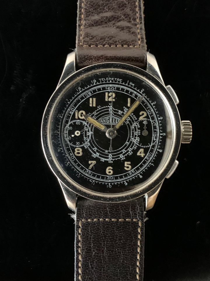 ヴィンテージ ミリタリークロノグラフ　アンジェラス　キャリバー210 CAL.210