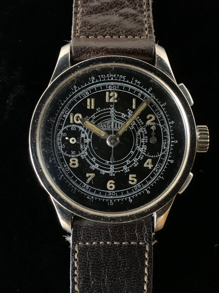 ヴィンテージ ミリタリークロノグラフ　アンジェラス　キャリバー210 CAL.210