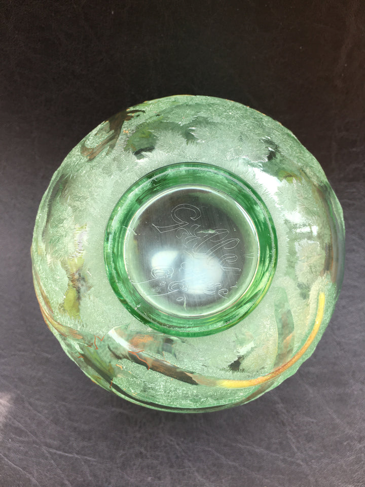 エミールガレ 初期作品 エナメルガラスの花紋花瓶