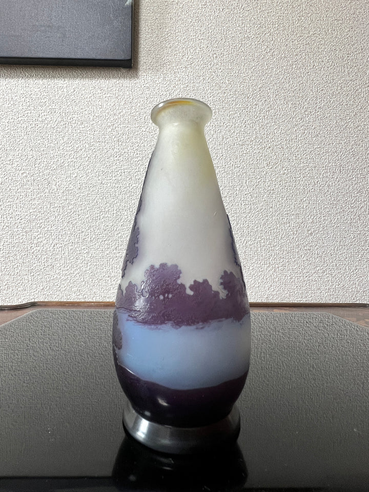 エミールガレ　湖水風景が描かれた花瓶