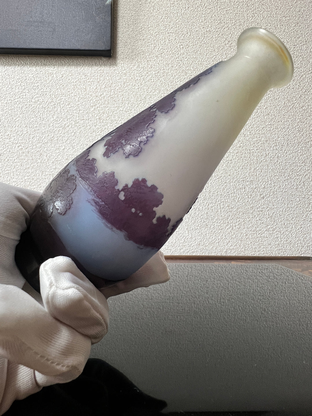 エミールガレ　湖水風景が描かれた花瓶