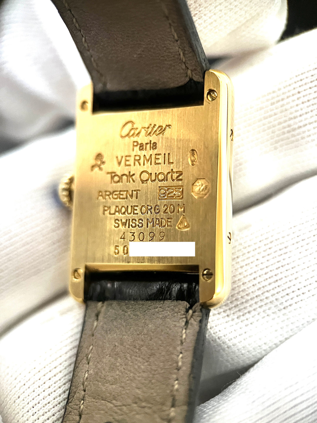 マスト ドゥ カルティエ タンク ブレゲインデックス文字盤 SMサイズ スターリングシルバーに18Kヴェルメイユ