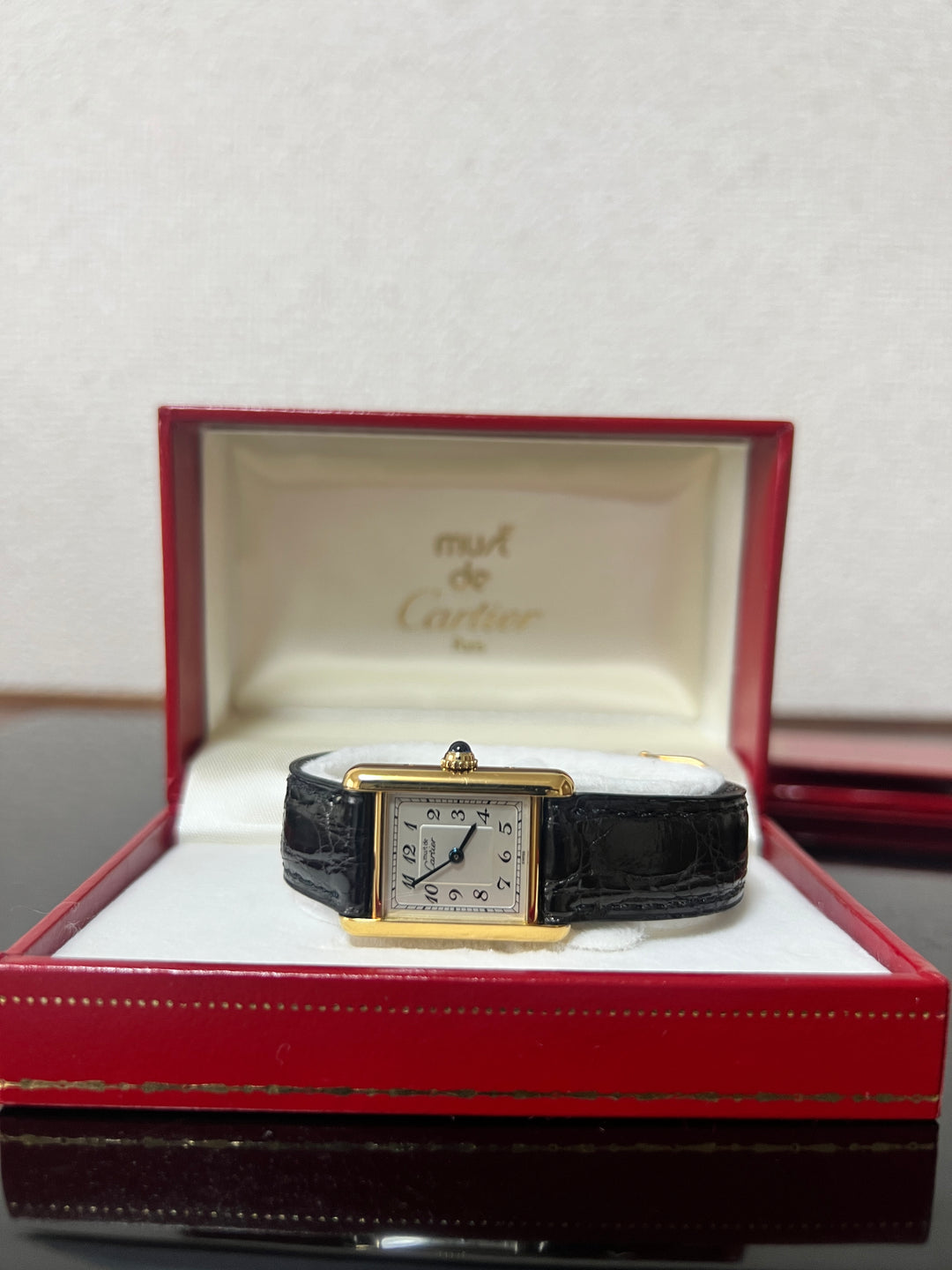 マスト ドゥ カルティエ タンク ブレゲインデックス文字盤 SMサイズ スターリングシルバーに18Kヴェルメイユ