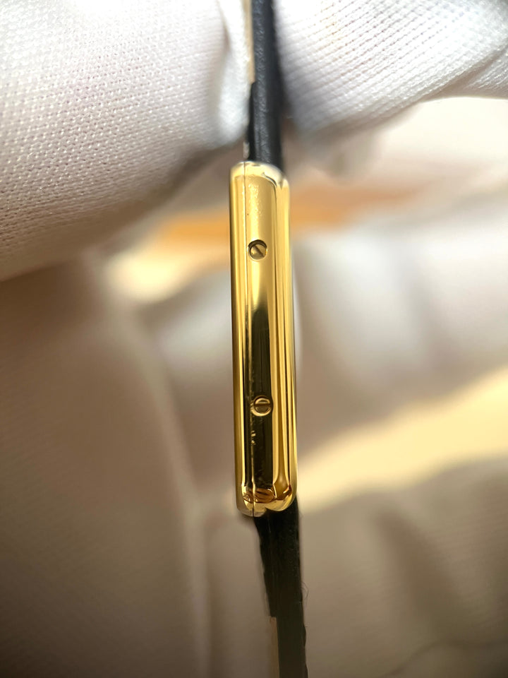 マスト ドゥ カルティエ タンク　レディースヴィンテージウォッチSMサイズ スターリングシルバーに18Kヴェルメイユ