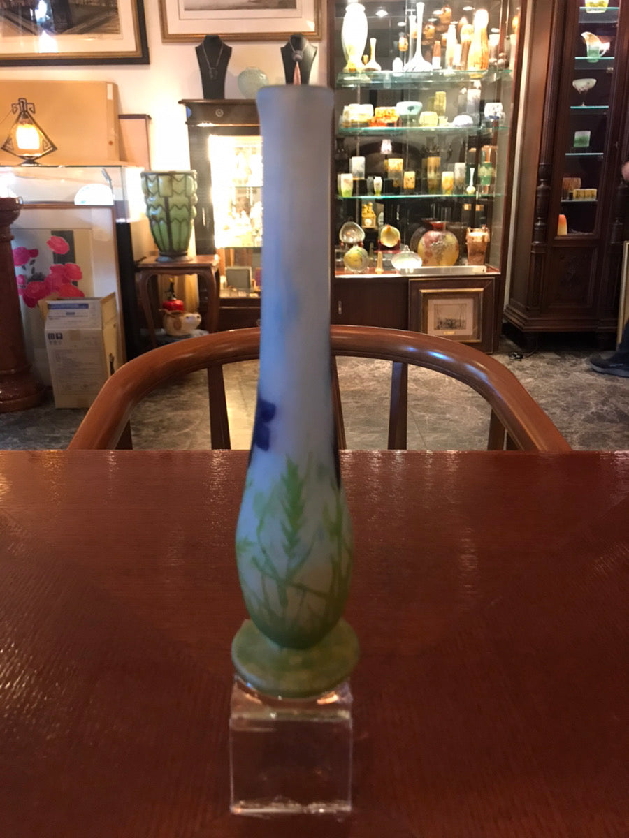 ドームナンシー（ドーム兄弟） リンドウの花の花瓶　アート作品