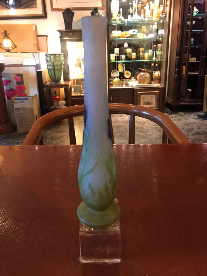 ドームナンシー（ドーム兄弟） リンドウの花の花瓶　アート作品