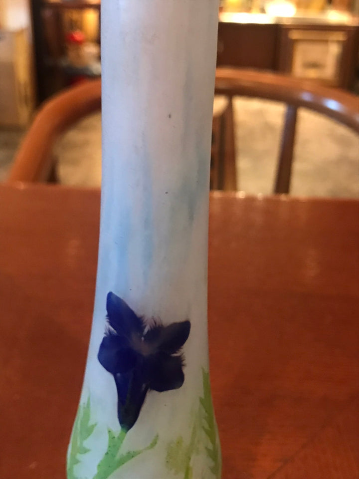 ドームナンシー（ドーム兄弟） リンドウの花の花瓶　アート作品